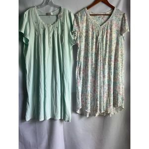 Two Sets Plus Size New Pajamas 3X Miss Elaine NightGowns
